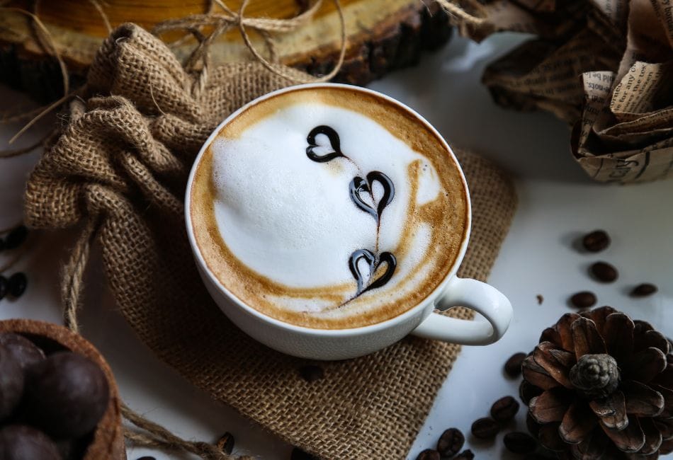 Melk in koffie