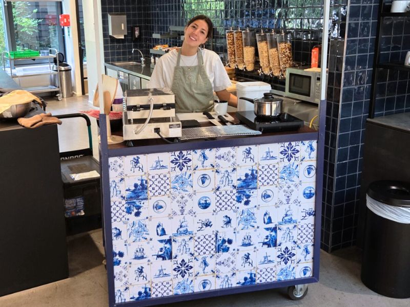 stroopwafelkraam op locatie